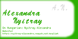 alexandra nyitray business card